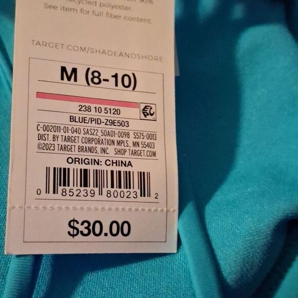 Women's Tunneled Plunge One Piece Swimsuit - Shade & Shore NWT - Picture 6 of 7